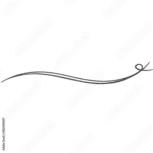 Hand-drawn sketch style page divider with a wavy line in graphite pencil