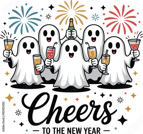 Ghostly Cheers to the New Year