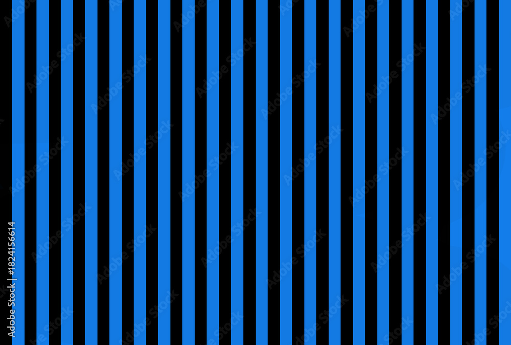 Obraz premium Shocking Neon Blue color and black color background with lines. traditional vertical striped background texture.