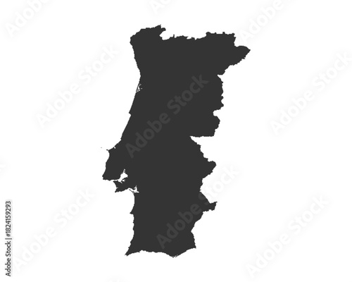 Portugal map vector