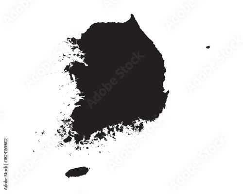 South Korea map vector