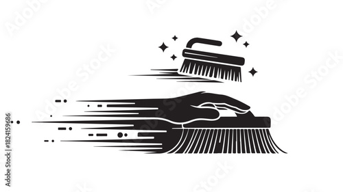 Achieve sparkling cleanliness with a dynamic cleaning brush, perfect for home or business cleaning needs, and easily maintain a spotless environment with efficient tools