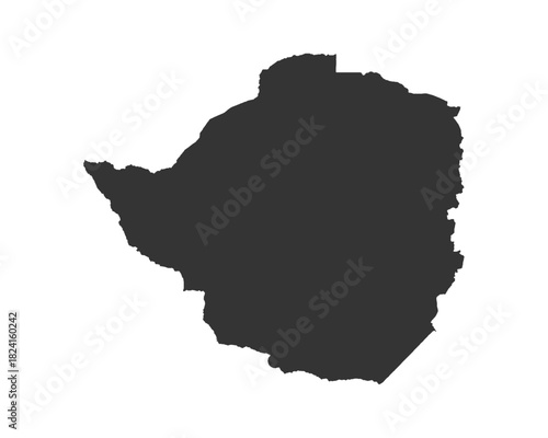 Zimbabwe map vector