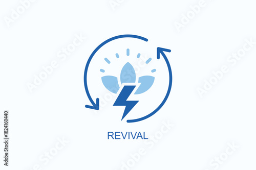 Revival Icon Or Logo Isolated Vector Illustration