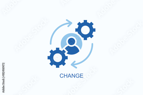 Change Icon Or Logo Isolated Vector Illustration