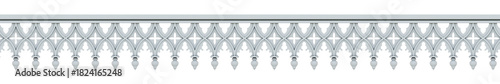 Gothic crossing arades freze ornamental 3d pattern decoration
