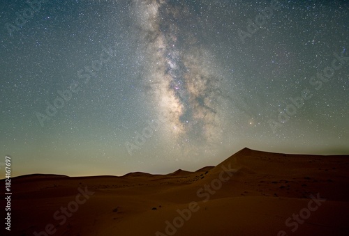 sunrise over the desert