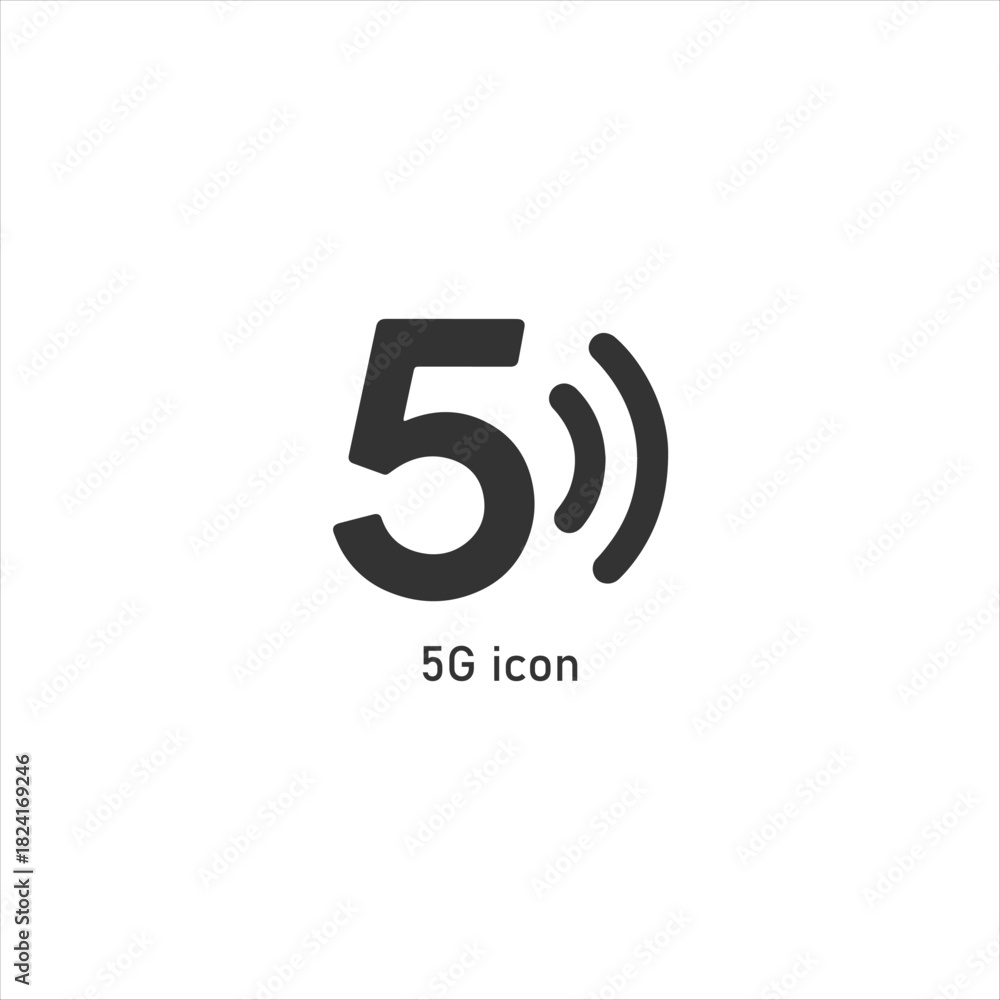 Obraz premium Next generation network, high speed connectivity symbol, wireless cellular technology, fast mobile internet, 5th generation signal,