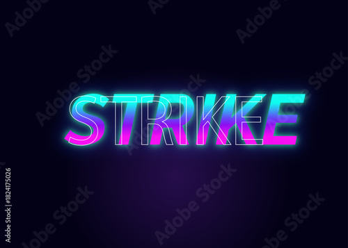 Text strike design