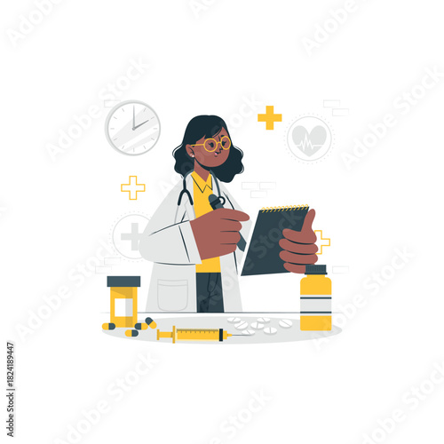Medicine Cartoon Illustrations
