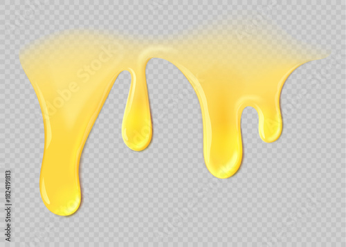 Realistic honey flow.