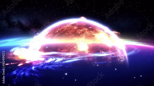 Exploding star.