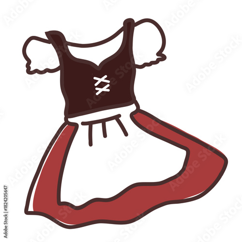 ドイツの民族衣装　ディルンドル