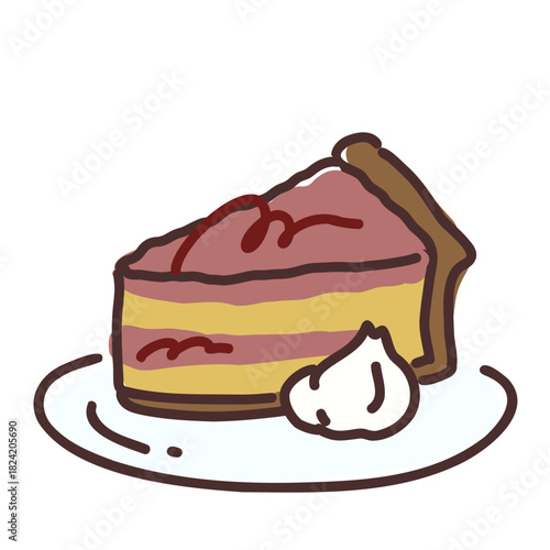 ドイツのケーキのイラスト