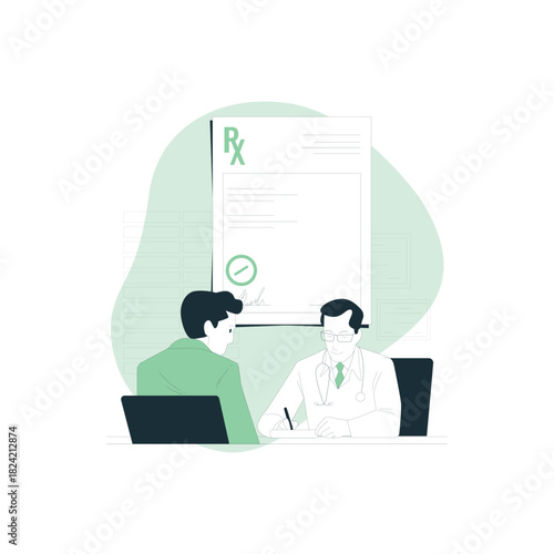 Online Doctor Disproportionate Illustrations