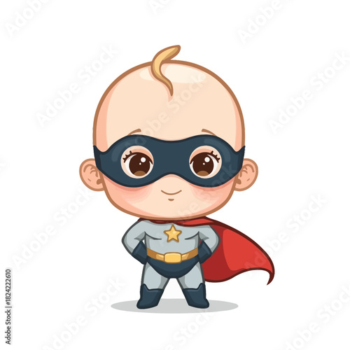 cute baby superhero design very cool