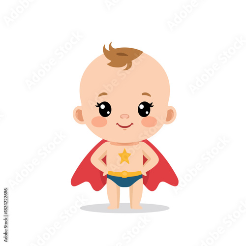 cute baby superhero design very cool