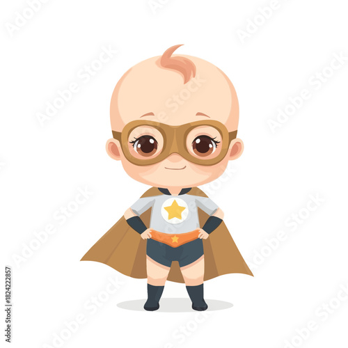 cute baby superhero design very cool