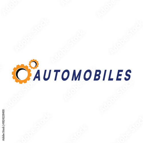 Motorcycle automotive logo for spare parts, maintenance, workshops and shops in the marketplace