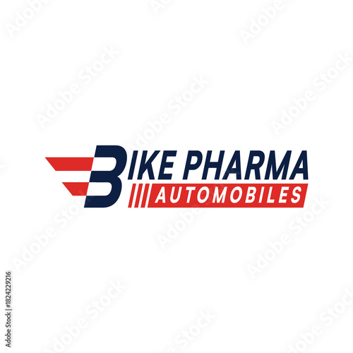 Motorcycle automotive logo for spare parts, maintenance, workshops and shops in the marketplace