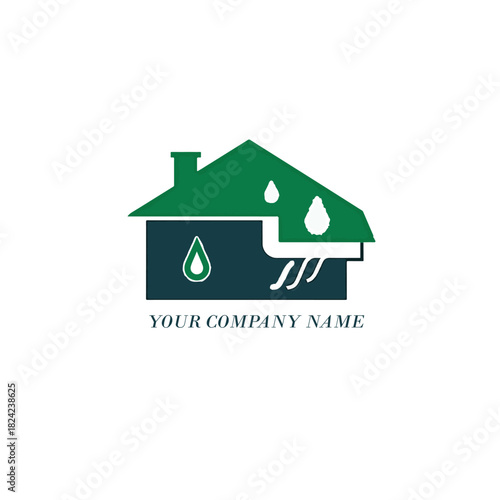 Gutter cleaner company logo design