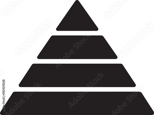 Pyramid umbrella house laptop print machine lock icon design