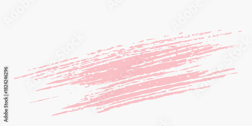 Texture Brush vector illustration, Pink hand drawn brush stroke collage element vector, Hand drawn Texture brush stroke vector element