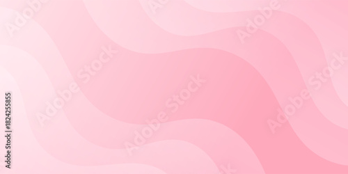Abstract white-pink curve background, pink dynamic wallpaper with wave shapes. Template banner background for beauty products, sales, ads, pages, events, web, and others