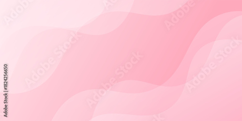Abstract white-pink curve background, pink dynamic wallpaper with wave shapes. Template banner background for beauty products, sales, ads, pages, events, web, and others