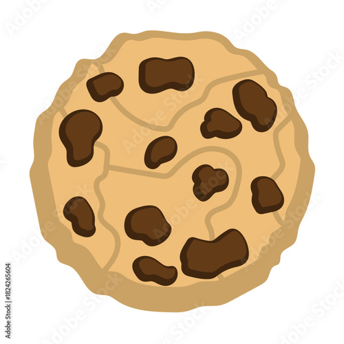 Chocolate Chip Cookie Illustration