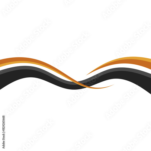 Modern Business Wavy Lines Border