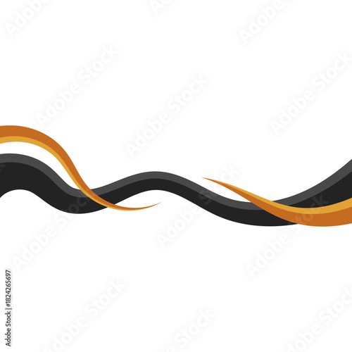 Modern Business Wavy Lines Border