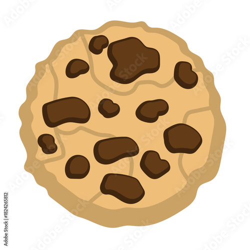 Chocolate Chip Cookie Illustration