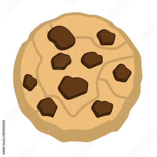 Chocolate Chip Cookie Illustration