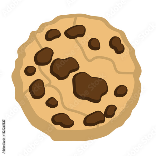 Chocolate Chip Cookie Illustration
