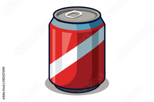 soda can on white background