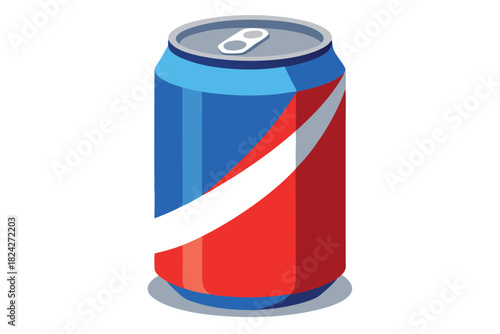 soda can on white background