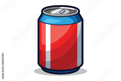 soda can on white background