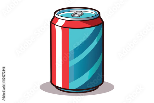 soda can on white background
