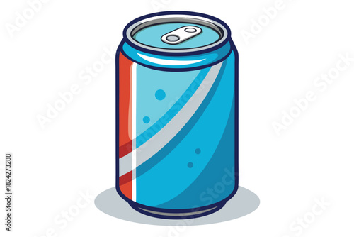 soda can on white background