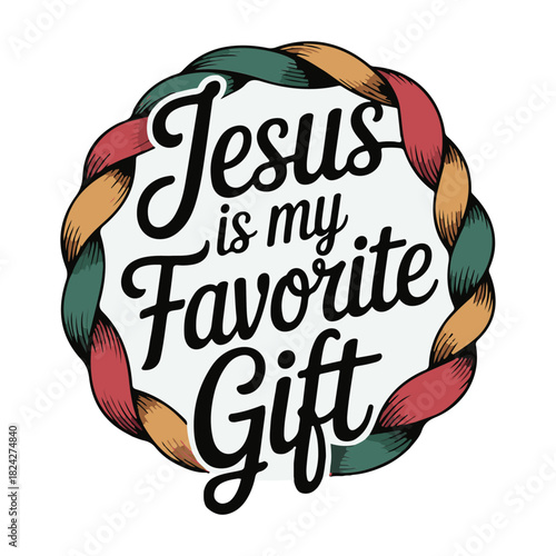 esus is my favorite gift Svg