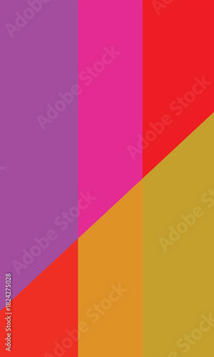 Abstract colorful striped background with paper design elements and vibrant pattern