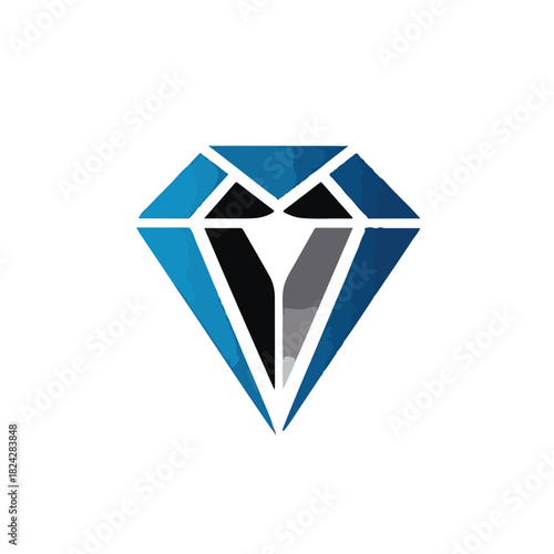 Royal diamond blue color design