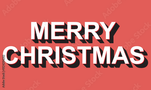 Merry Christmas  editable text effect. Merry Christmas  promotion graphic 3d style.