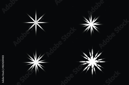 White starburst light flare