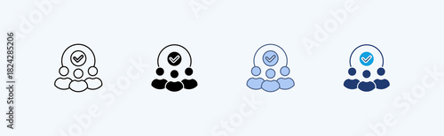Users Multiple Icon Illustration Vector