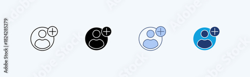 Add Multiple Icon Illustration Vector