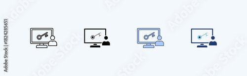 Access Multiple Icon Illustration Vector