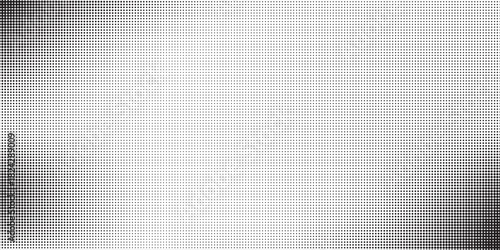 Dotted halftone gradient texture. Vanishing polka dot background. Repeating dots gradation pattern background. Black fading comic pop art overlay backdrop. Raster effect wallpaper. Vector halftone