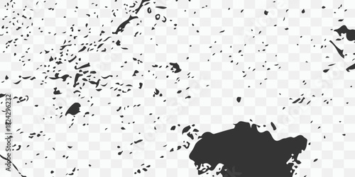 Grunge frame border texture on isolate background. Old grunge frame with dust texture. Texture black frame old grunge square frame.